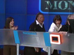 Nasdaq opening bell ringing ceremony with the stars of 'Mad Money' Stock Footage