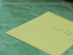 Working with paper documents Stock Footage