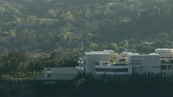 The Getty Center, a campus of the J. Paul Getty Museum, in Los Angeles, California. Stock Footage