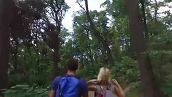 Friends hiking Stock Footage