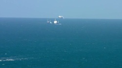 Ships at sea on the English Channel News Clip