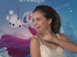 Bailee Madison at Walt Disney Animation Studios''Frozen' Los Angeles Premiere in Hollywood, CA, on 11/19/2013. (Footage by WireImage Video/Getty Images) Stock Footage
