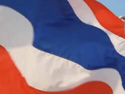 thai flag. Stock Footage
