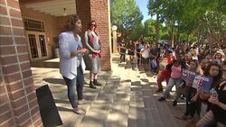 America Ferrera and Amber Tamblyn campaign for Hillary Clinton at Phoenix College News Clip