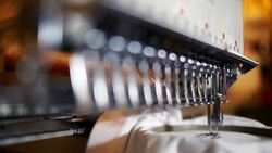 Embroidery machine Stock Footage