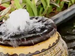 jar fountain Stock Footage