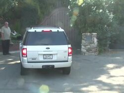 Michael Jackson Tribute At Jackson Family Home Stock Footage