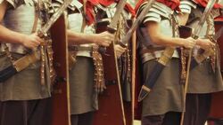 HD Roman Army - detail Stock Footage