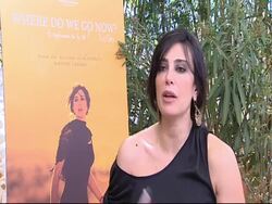 INTERVIEW: Nadine Labaki on the challenges being a female filmmaker in Lebabon at the Where Do We Go Now? Interview: 64th Cannes Film Festival at Cannes . (Footage by WireImage Video/GettyImages) Stock Footage
