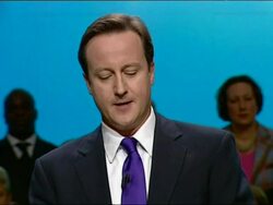David Cameron speech to the Conservative Party Conference 2009 Stock Footage