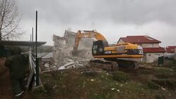 CLEAN : Israeli police continue demolishing nine West Bank settler homes News Clip