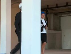 CRANE: Professional constructors Stock Footage