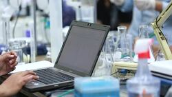 Students Working in Lab Stock Footage