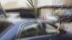 CLEAN : Coronavirus: Lebanon Christians celebrate Palm Sunday in empty streets News Clip