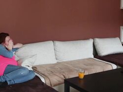 Sad pregnant woman Stock Footage