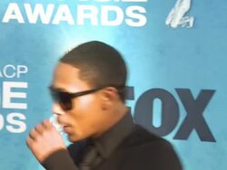 Romeo Miller (Lil Romeo) at the 42nd NAACP Image Awards at Los Angeles CA. (Footage by WireImage Video/GettyImages) Stock Footage