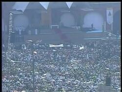 Pope Benedict XVI summoned his bishops from across Latin America to Brazil's holiest landmark on Sunday to enlist their help in keeping Catholicism the dominant religious force in the region. News Clip