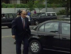 USA: GREENSPAN ARRIVES FOR INTEREST RATE MEETING News Clip