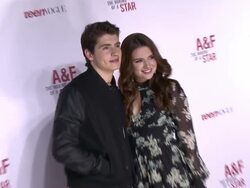 Gregg Sulkin, Katie Stevens at Abercrombie & Fitch's "The Making Of A Star" Spring Campaign Party Stock Footage