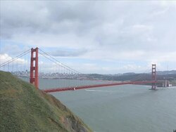 Golden Gate Bridge (NTSC) Stock Footage