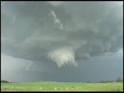 WA Tornado forming over fields, USA Stock Footage