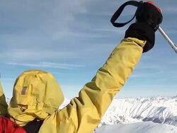 Mountain climbing (HD 1080) Stock Footage