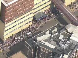 Anticipation as the Duchess of Cambridge Goes into Labour News Clip