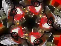 Robots and cars kaleidoscope (HD 720 Original) Stock Footage