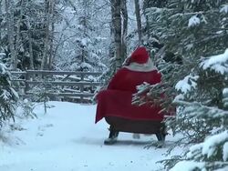 Santa Claus in his Homeland Stock Footage