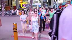 Shoppers in busy Shenzhen buying electronics News Clip