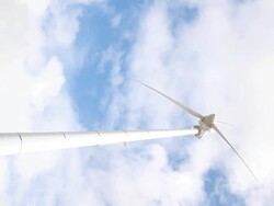 Vertical Windmill Stock Footage