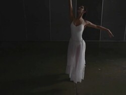Three ballerinas dancers coming into frame. Stock Footage