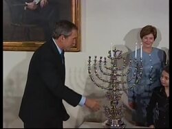 President Bush talks on the supposed Osama Bin Laden videotape News Clip