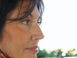 Mature woman portrait Stock Footage