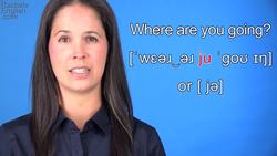 How to say "Where are you going?" -- American English Conversation and Pronunciation Instructional Video