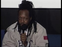 Hip hop star talks about rap's obsession with guns and why he's against war with Iraq News Clip