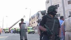 CLEAN : Cairo furniture factory fire kills 25 (2) News Clip