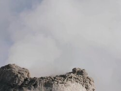 MS Shot of Geyser erupting / Yellowstone National Park, Wyoming, United  Stock Footage