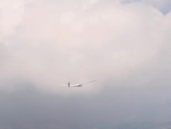 2010 AERIAL Gliders flying over snowcapped Andes mountains / Santiago de Chile, Gran Santiago, Chile Stock Footage