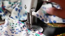Sewing machine needle close up Stock Footage
