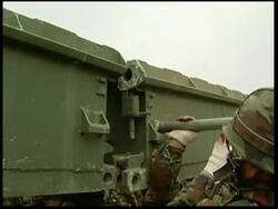 SKorea and US military build bridge during exercise News Clip