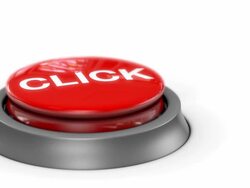 CLICK BUTTON - Three different buttons with sound effect Stock Footage