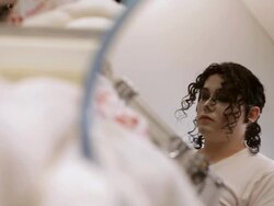 MS  young man dressing up to  impersonate Michael Jackson / Minneapolis, Minnesota, United States  Stock Footage