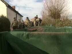 Royal Marines Building Flood Defences News Clip