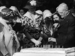 General Pershing at Red Cross fund drive Stock Footage