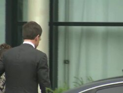 Mark Rutte arrives for MH17 memorial service News Clip