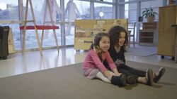 Two Little Girls as Best Friends Stock Footage