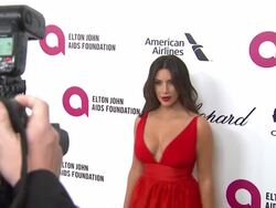 Kim Kardashian at Elton John AIDS Foundation Presents 22nd Annual Academy Awards Viewing Party Sponsored By Chopard, Neuro Drinks And Wells Fargo Stock Footage