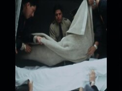 SYND 06/06/70 RELIEF PLANE WITH SURVIVORS ARRIVES News Clip