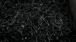 Heap of  small construction nails Stock Footage